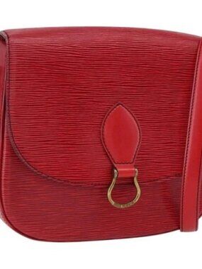 LOUIS VUITTON Epi Saint Cloud GM Shoulder Bag Red M52197 LV Auth LNZ246